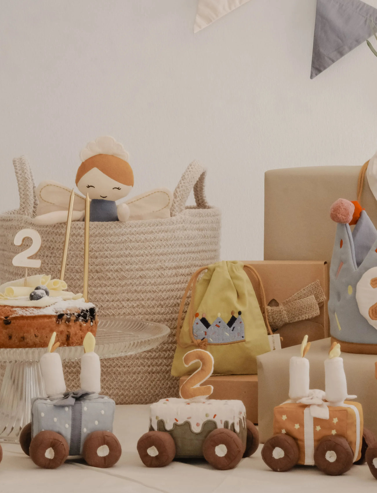 Fabelab Celebration Train Blue Mix - Birthd, One Size, Multi/patterned, Legetøj > Children's Birthday, Børn