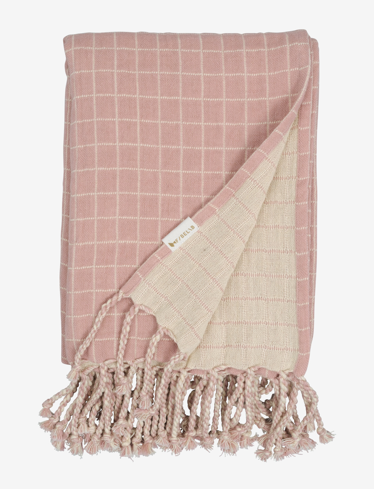 Fabelab - Baby blanket - Grid - Old Rose - blankets - grid - old rose - 1