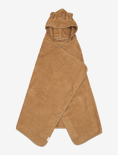 Hooded Junior Towel - Bear - Ochre - rankšluosčiai - ochre