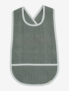 Cross Back Bib - Chambray Olive - bavoirs sans manches - olive
