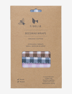 Beeswax Wraps - Lilac mix - 3 pack - krūzītes - lilac, cottage b