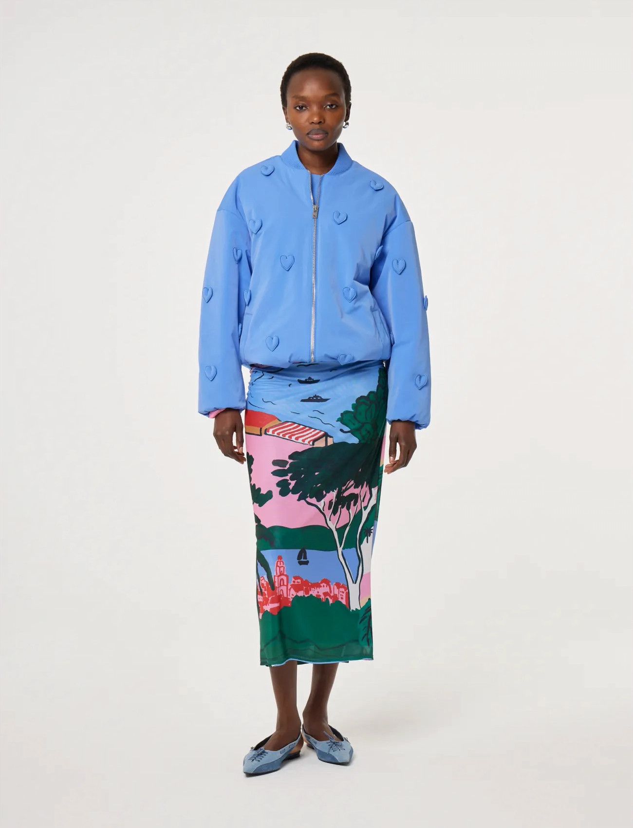 Fabienne Chapot Hearty Coat, 40, Blue, Jakker > Bomberjakker, Dame