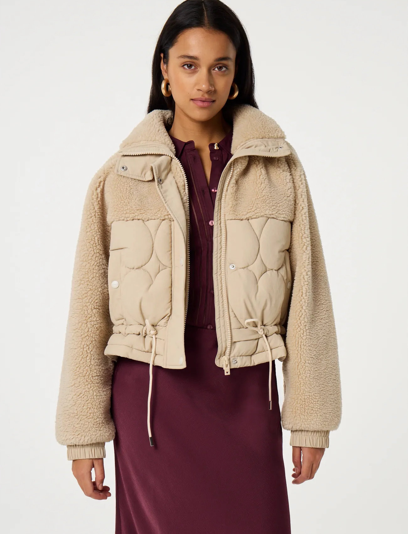 Fabienne Chapot Uma Coat, 42, Beige, Jakker > Quiltede Jakker, Dame
