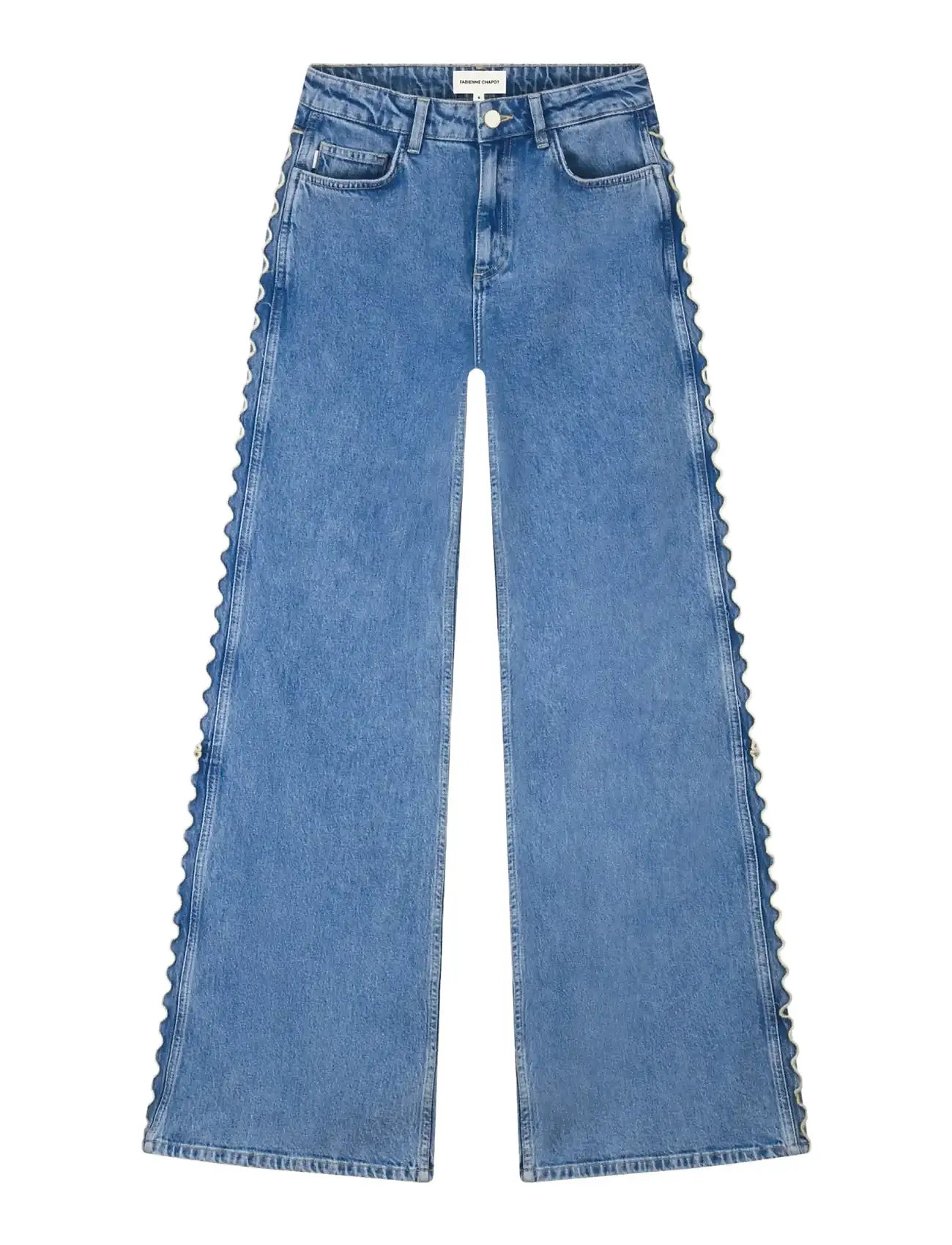 Fabienne Chapot Thea Wide Leg Jeans, 28 x 32, Blue, Jeans > Vidde, Dame