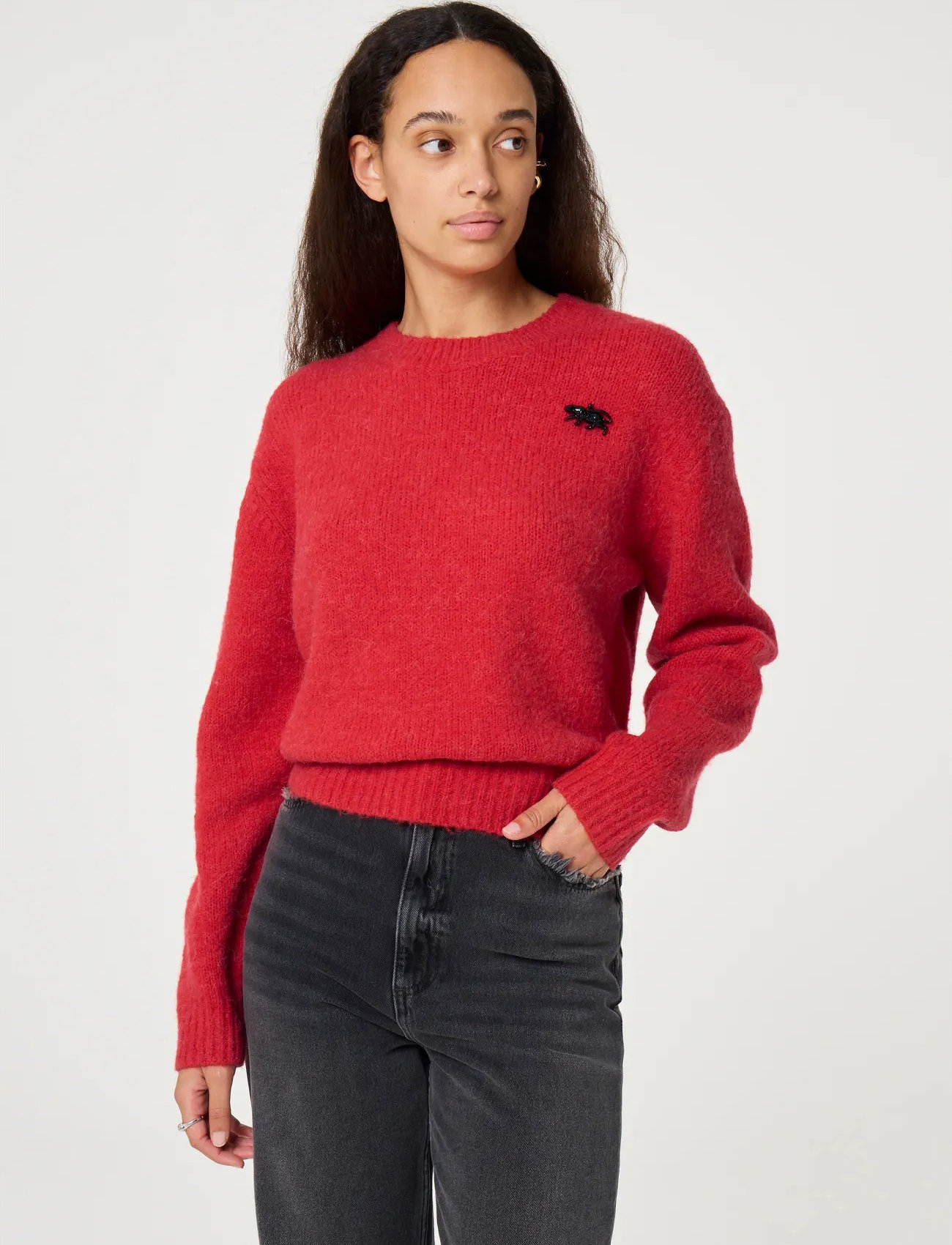 Fabienne Chapot Jetta Pullover, M, Red, Strik > Trøjer, Dame