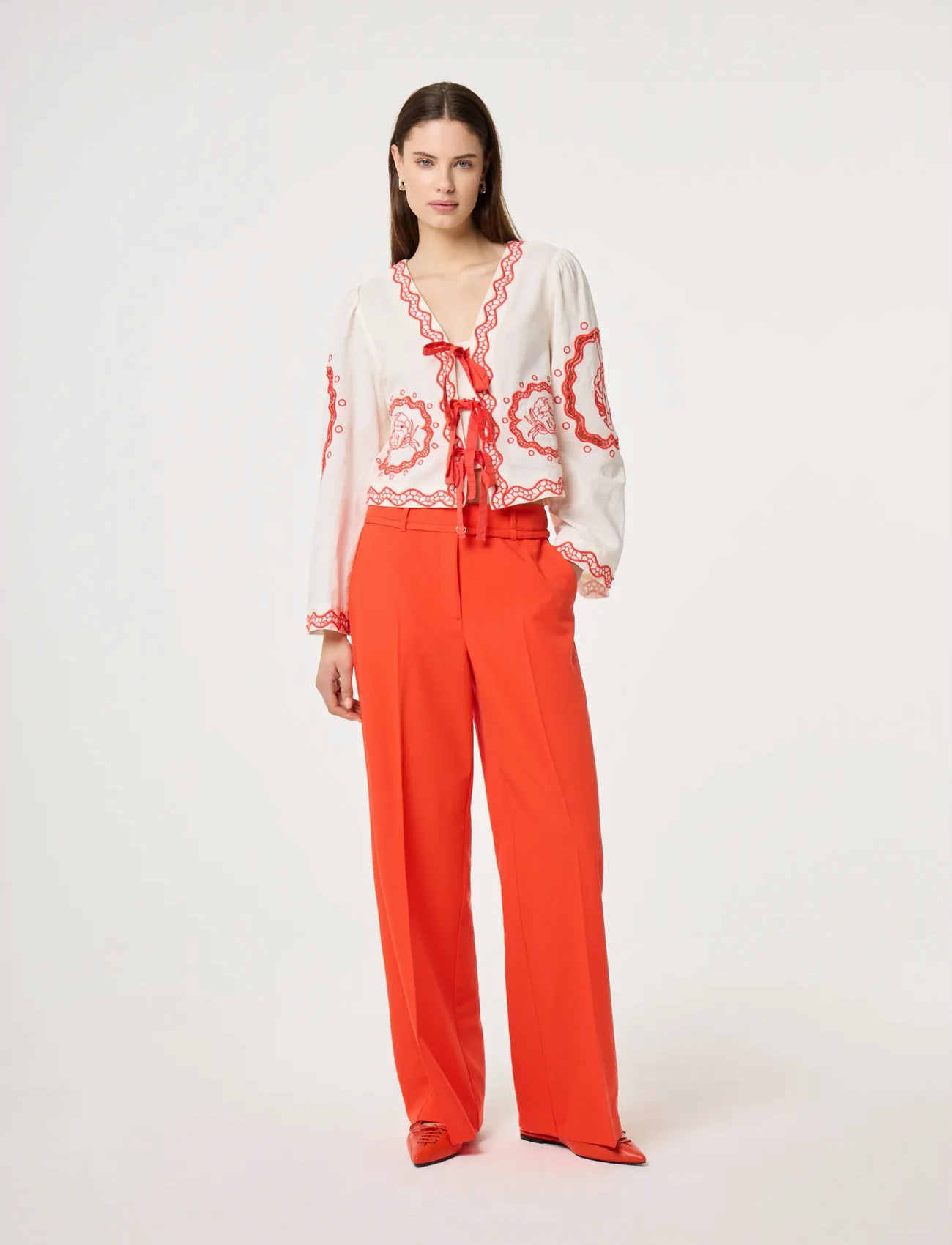 Fabienne Chapot Serviette Blouse, 40, White, Bluser > Langærmede, Dame