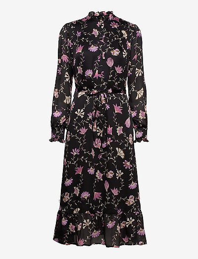 Marina Dress - vasaras kleitas - black/loving lilac