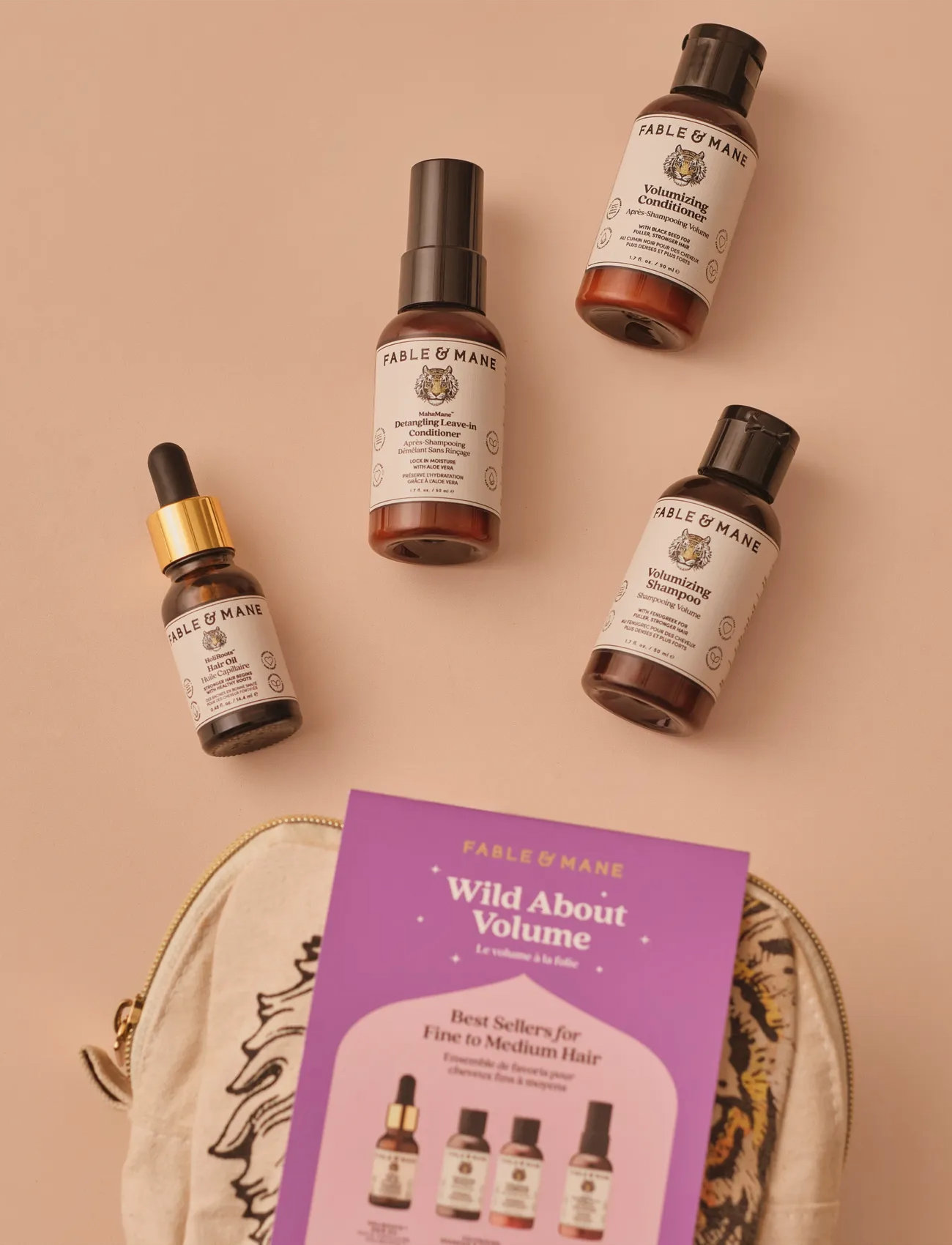 Fable and Mane Fable & Mane Wild About Volume Set, 165 ml, Nude, Pleje > Shampoo, Dame