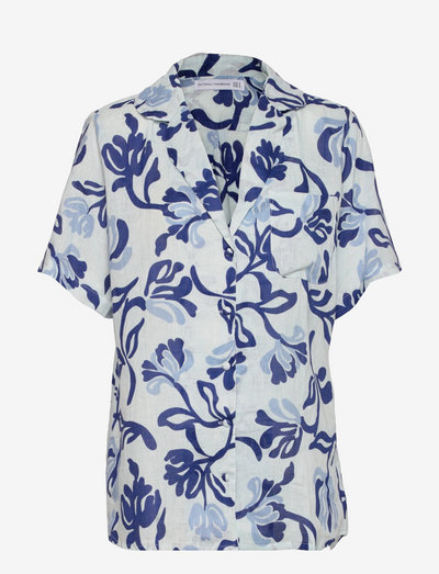 CHARLITA SHIRT DRESS - chemises en jeans - ensola floral print - blue