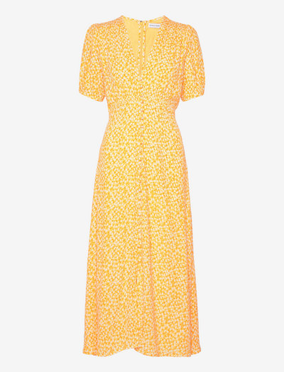 BELLAVISTA MIDI DRESS - summer dresses - careyes floral - marigold