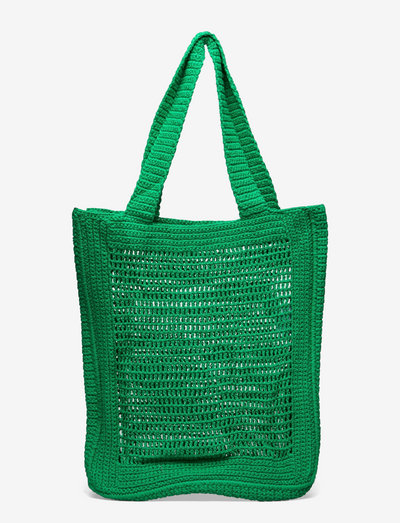 CROCHET TOTE BAG - torby tote - green
