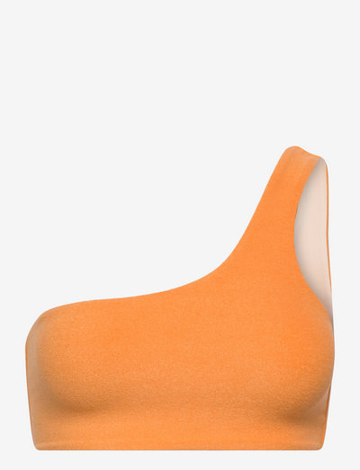 RECOLETTA BIKINI TOP - bikinio liemenėlės su kaspinėliais - plain orange towelling