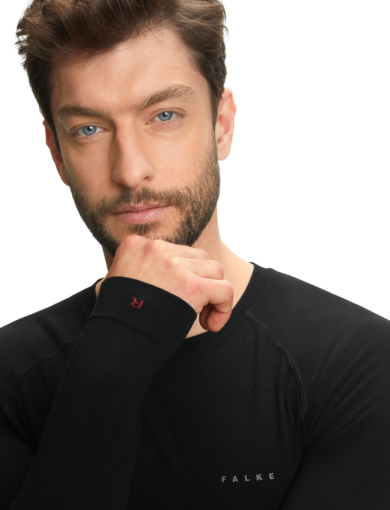 Falke Sport - WT Light Longsleeve Shirt Regular m - bluzki termoaktywne - black - 0