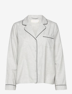 Sweet Dreams Pyjamas Shirt - Överdelar - light gray melange