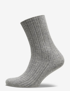 Amazing Cashmere Socks - yogastrumpor - light gray melange