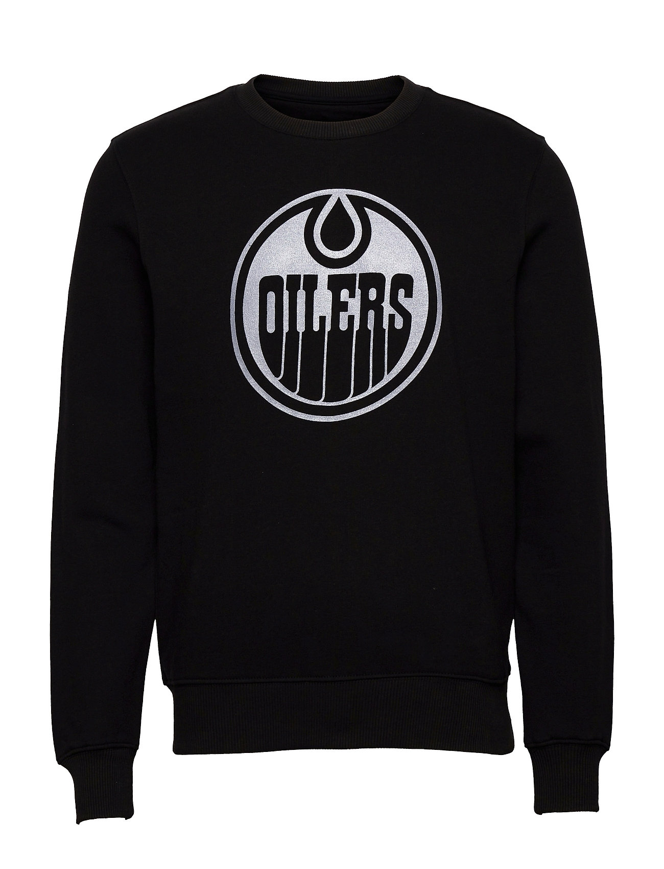 Edmonton Oilers Mono Core Graphic Crew Sweatshirt Svetari Collegepaita Musta Fanatics