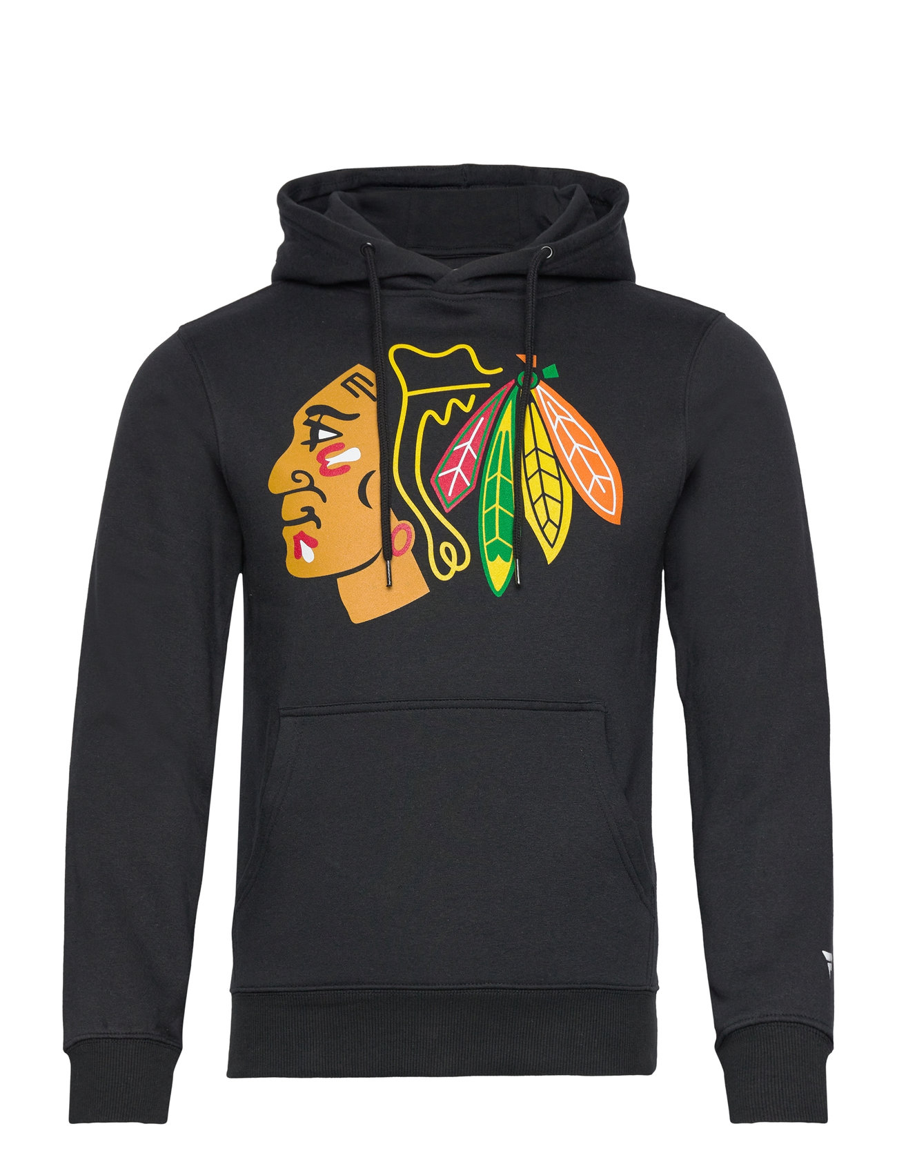 Chicago Blackhawks Primary Logo Graphic Hoodie Tops Sweatshirts & Hoodies Hoodies Black Fanatics
