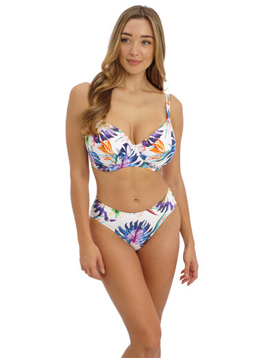 Paradiso Bikini Top by Fantasie, Blue Floral, Full Cup Bikini