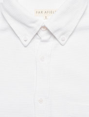 Far Afield - Mod Button Down L/S Shirt (Honeycomb) - basic-hemden - white - 2