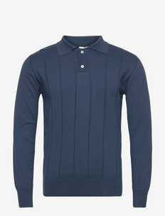 Jacobs L/S Polo - sweaters - navy
