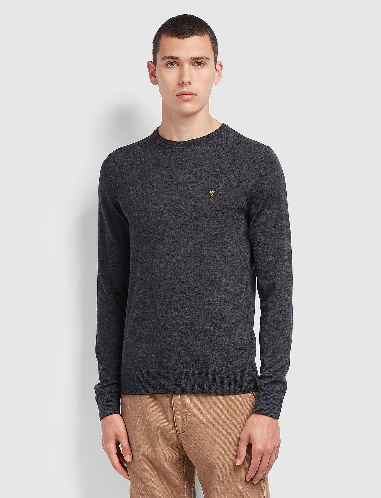 charcoal crew neck jumper