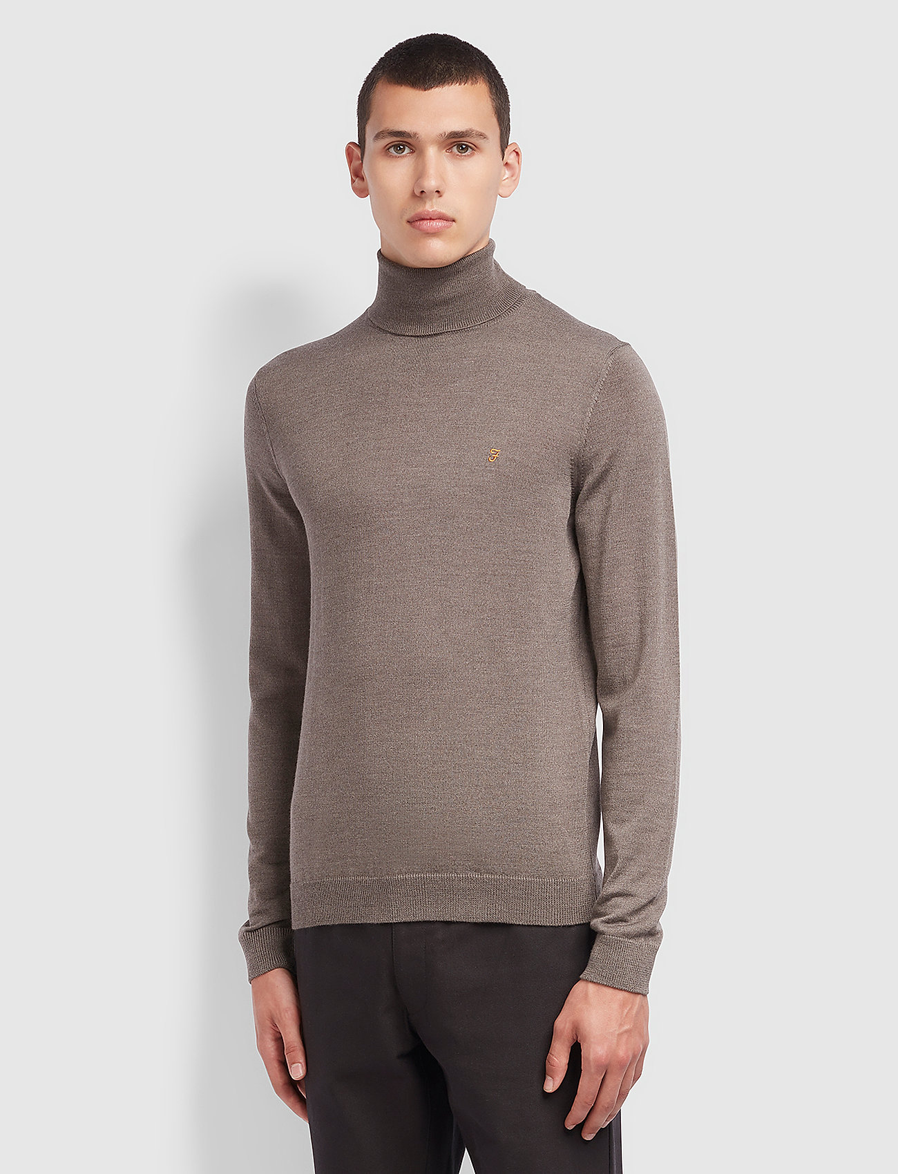 merino wool roll neck