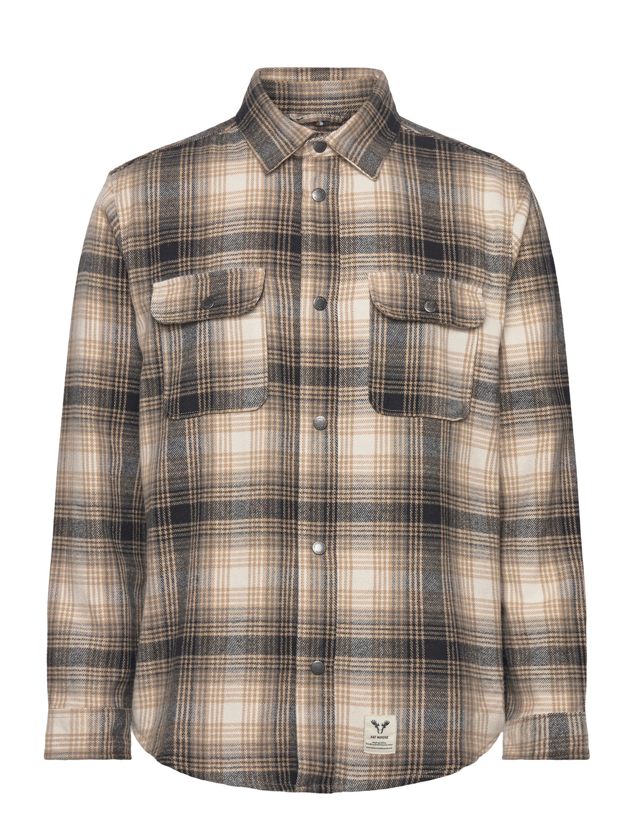 FAT MOOSE Adrian Baumwolle Check Shirt Patterned - S - Herren