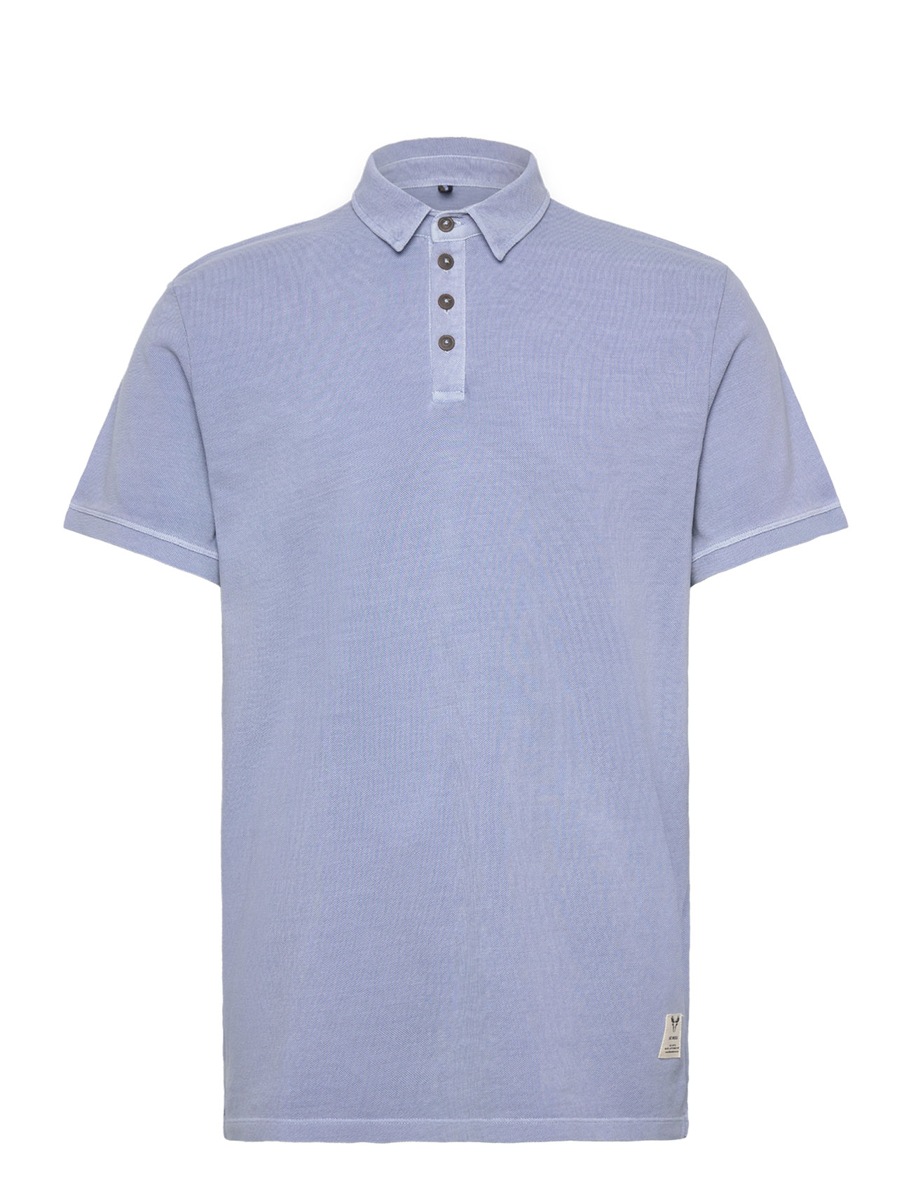 Landon Cotton Pique Polo Ss Blue Fat Moose