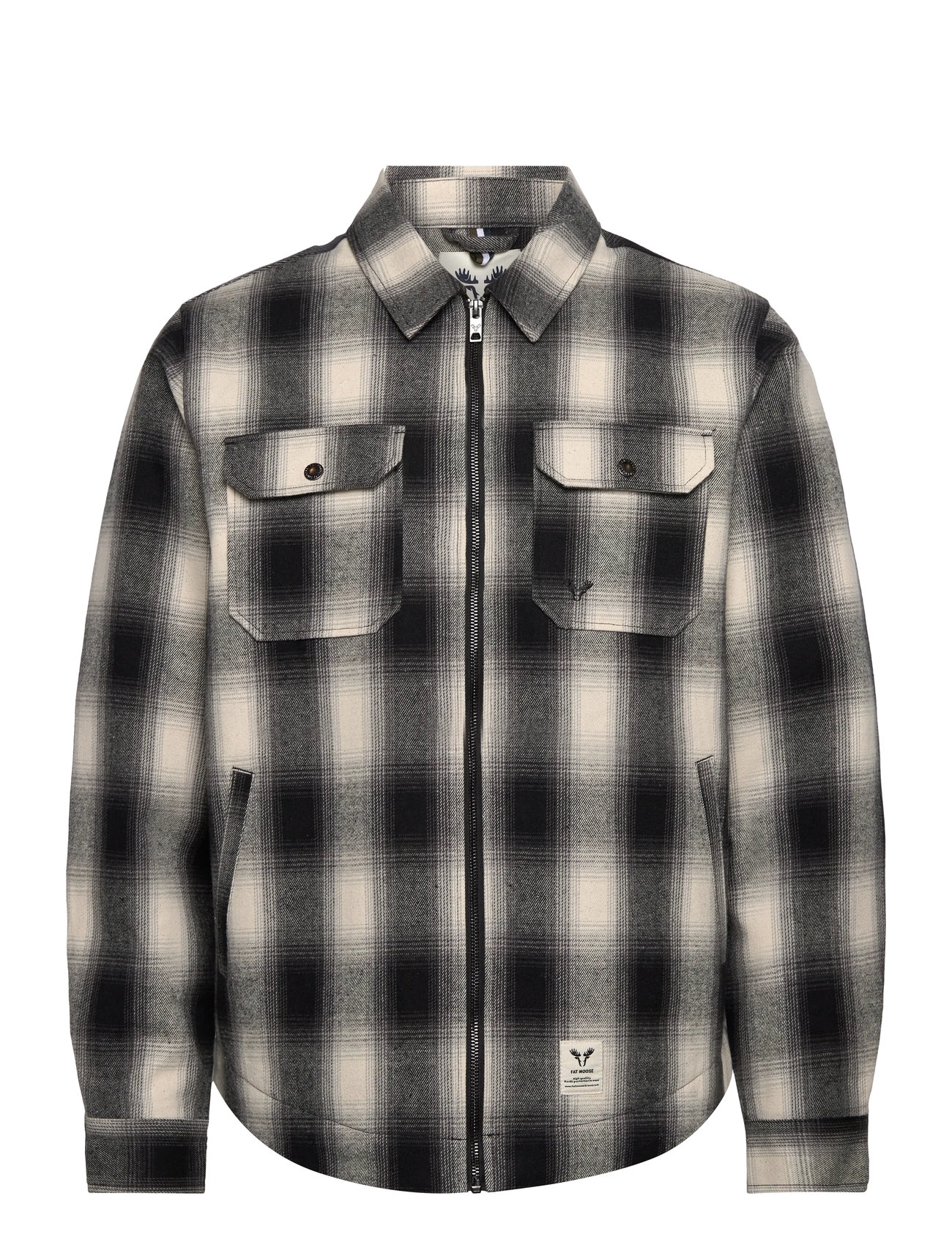 FAT MOOSE Holger Overshirt Patterned - S - Herren