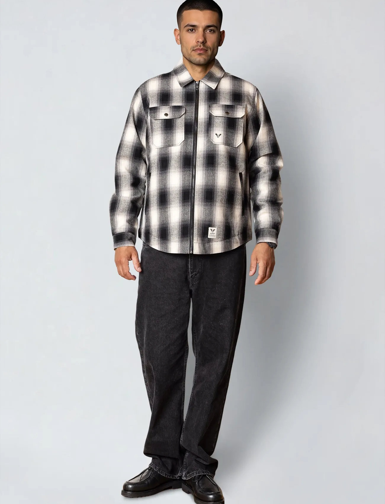 Fat Moose Holger Overshirt, L, Multi/patterned, Overdele > Overtrøjer, Herre