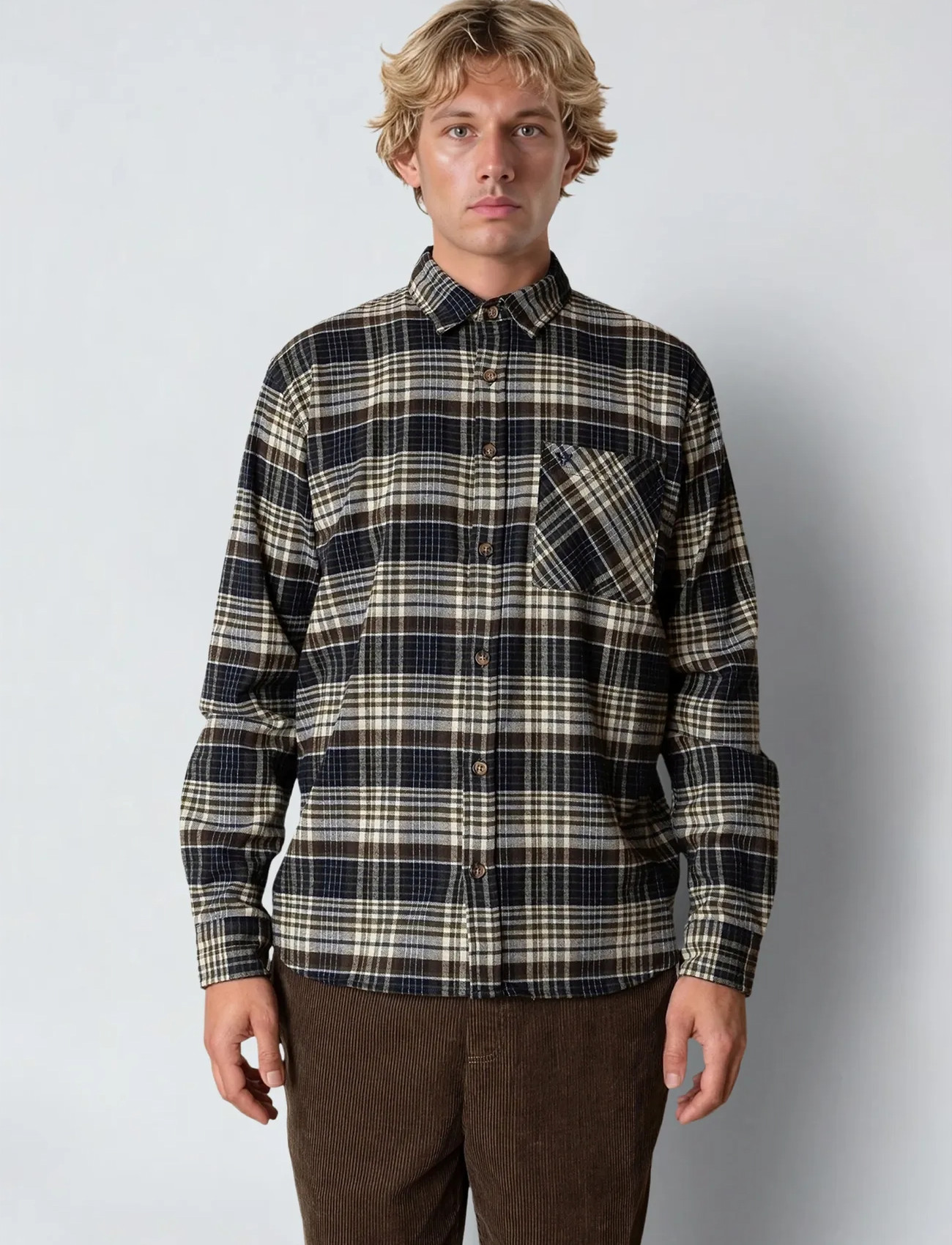 Fat Moose Forest Flannel Shirt, S, Multi/patterned, Shirts > Checkered Shirt, Herre