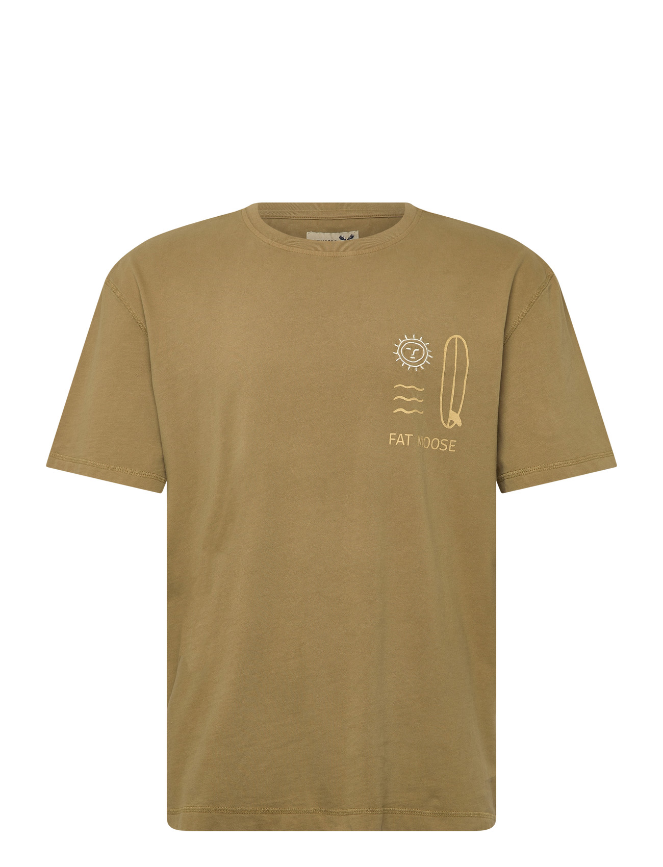 FAT MOOSE Surf T-Shirt Khaki - XL - Herren