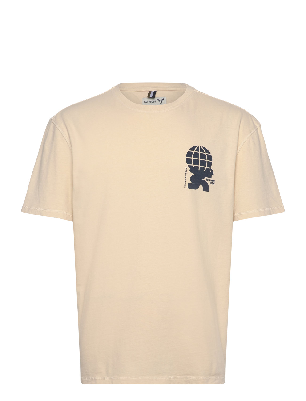 FAT MOOSE Blaze T-Shirt Cream - XXL - Herren