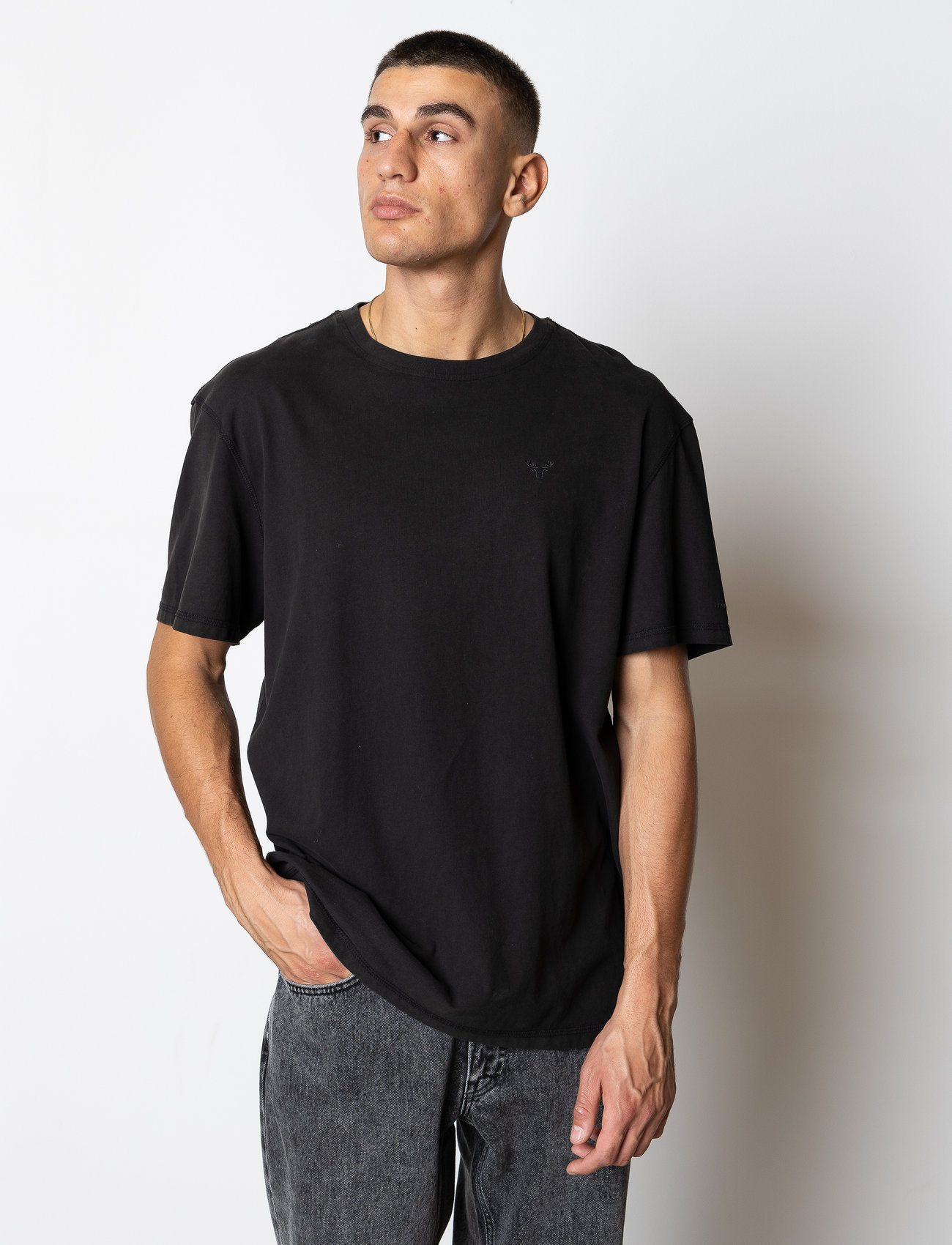 Fat Moose Taylor T-Shirt, M, Black, T-Shirts > Kortærmede, Herre