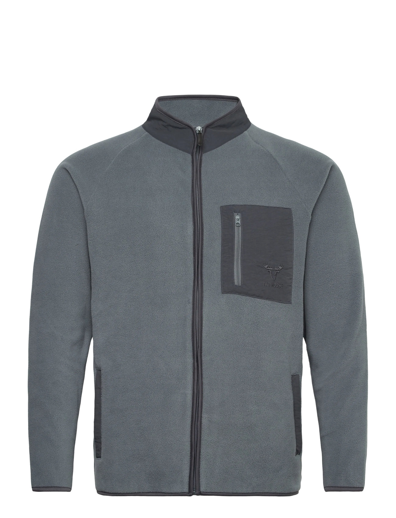 FAT MOOSE Will Fleece Grau - XL - Herren