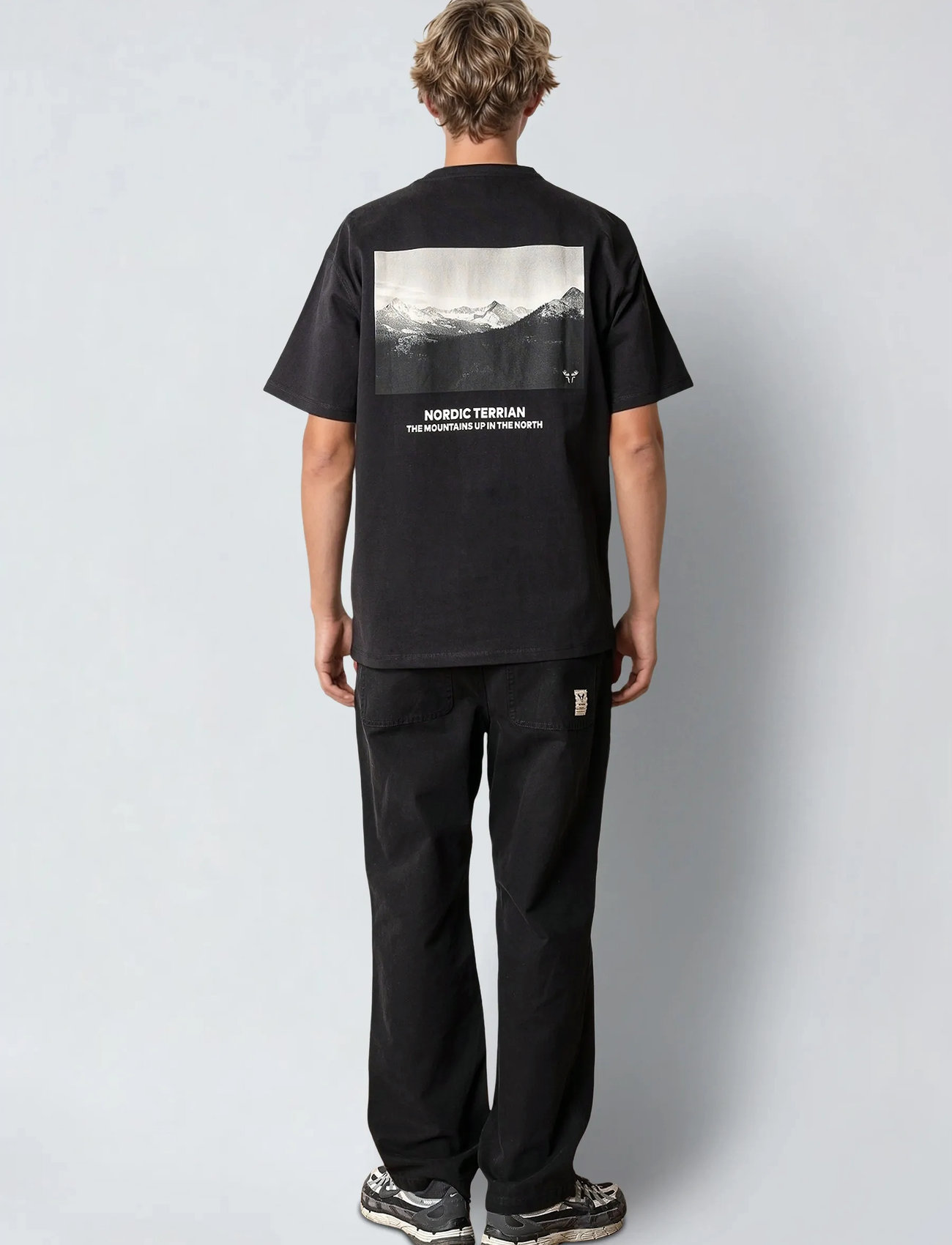 Fat Moose Peak T-Shirt, XXL, Black, T-Shirts > Kortærmede, Herre