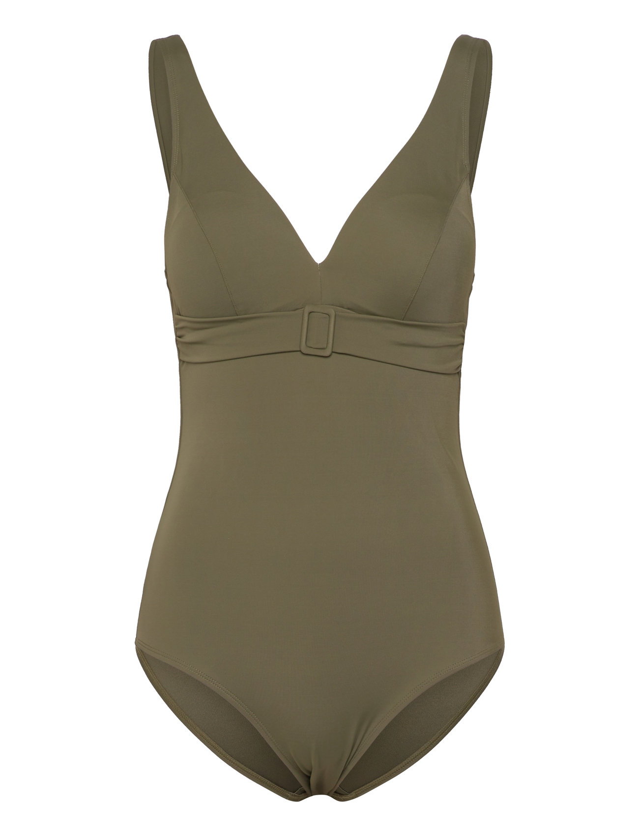 Rivero Wirefree Plunge T-Shirt Swimsuit Badedrakt Badetøy Green Femilet