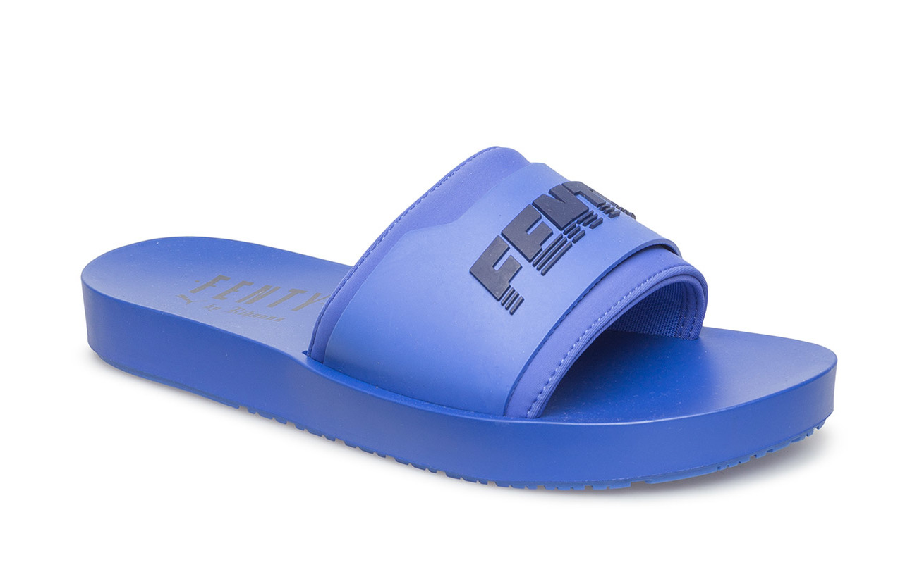 blue fenty puma slides