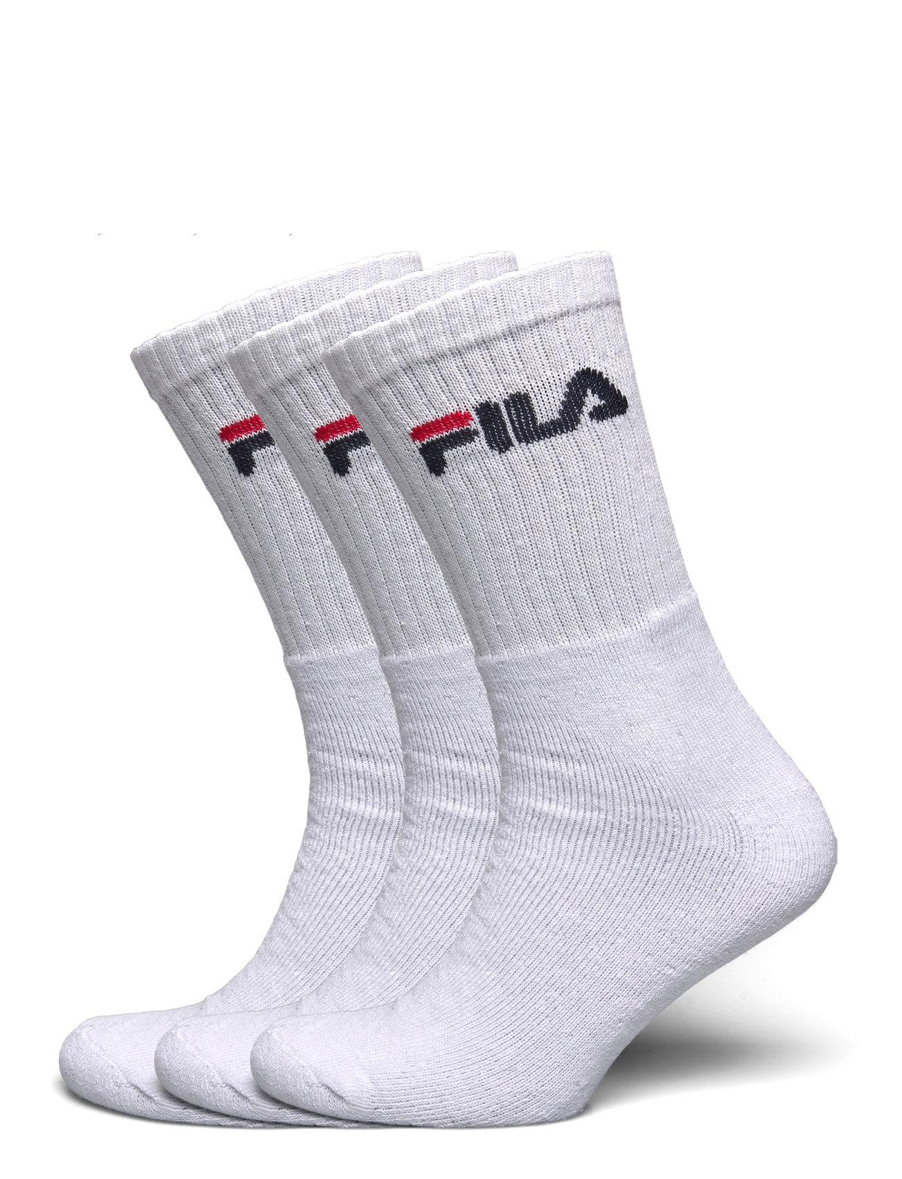 FILA Socken Fila 3Pk Tennis Crew Logo Terry Soc Weiß - 35-38 - Damen