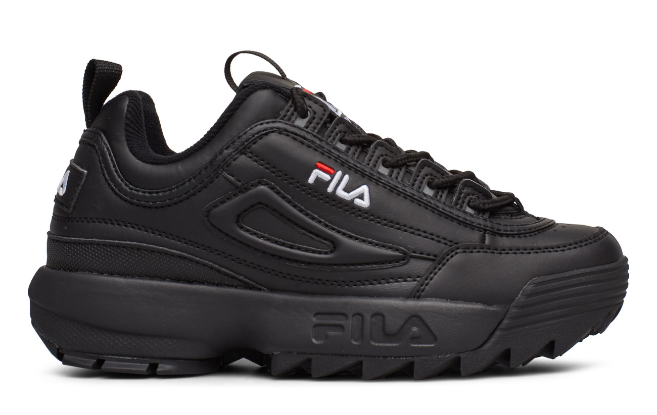 fila disruptor low wmn black