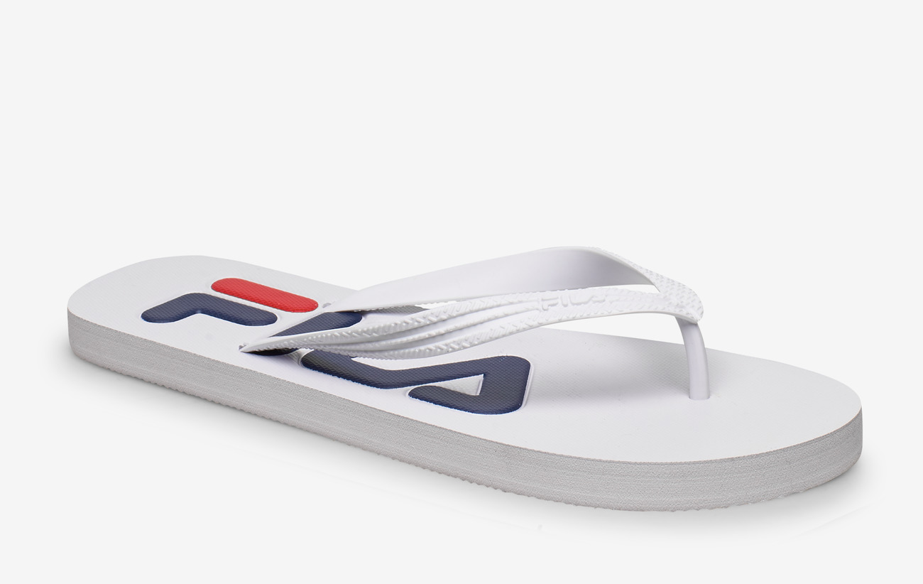 fila sandals silver