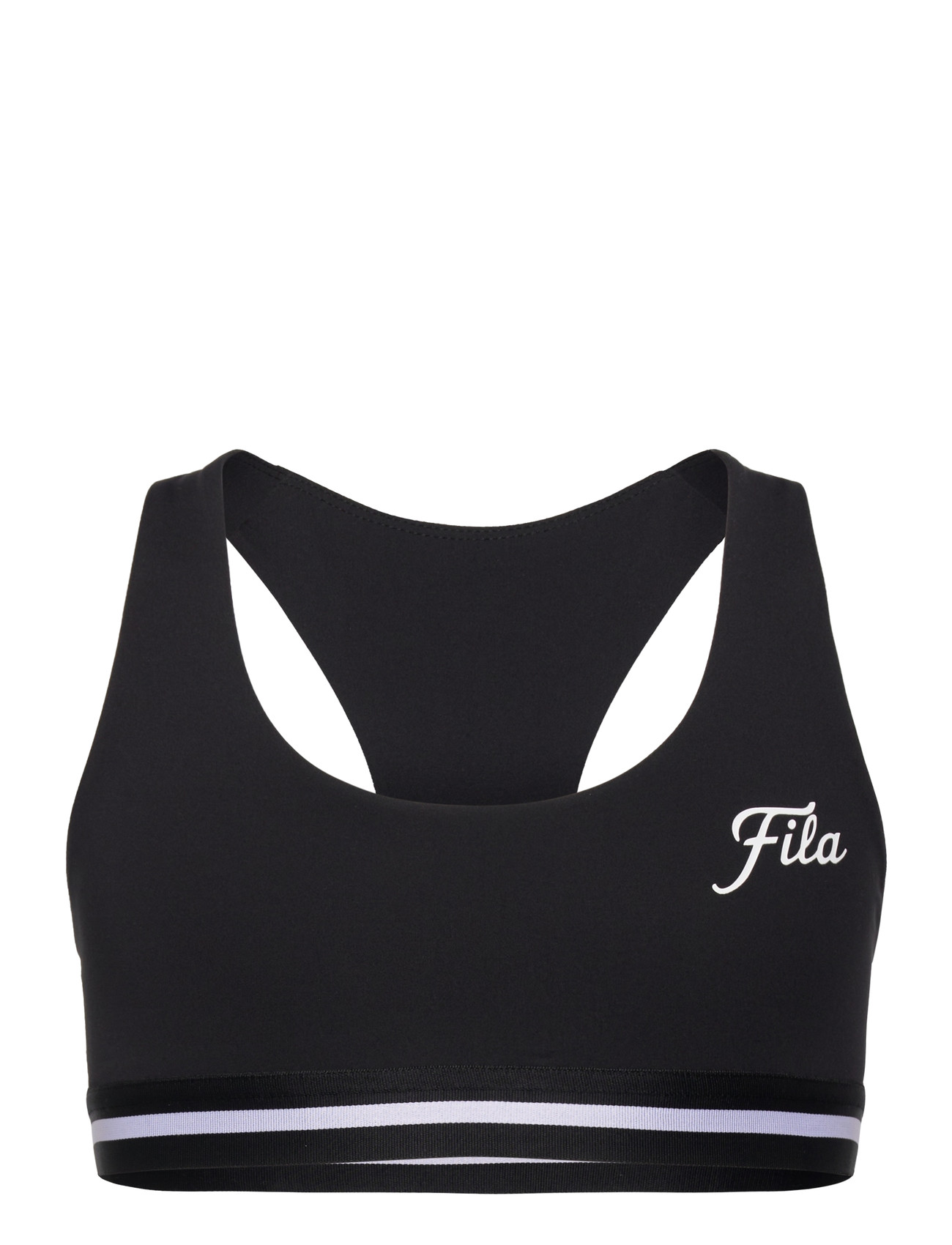 FILA Lunata Graphic Taped Bra Top, 134-140, Black, Undertøj > Toppe, Børn