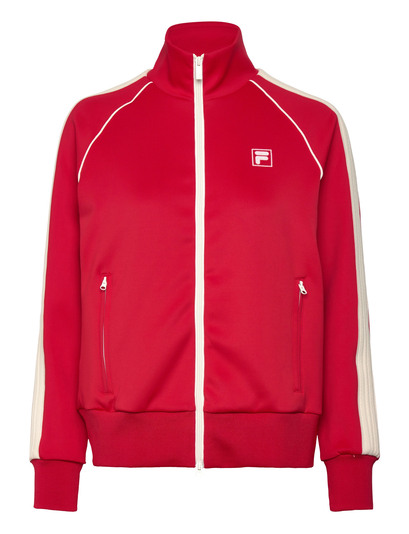 FILA Marliano Regular Taped Track Jacket, S, Red, Sport Jackets > Sport Casual Jackets, Dame
