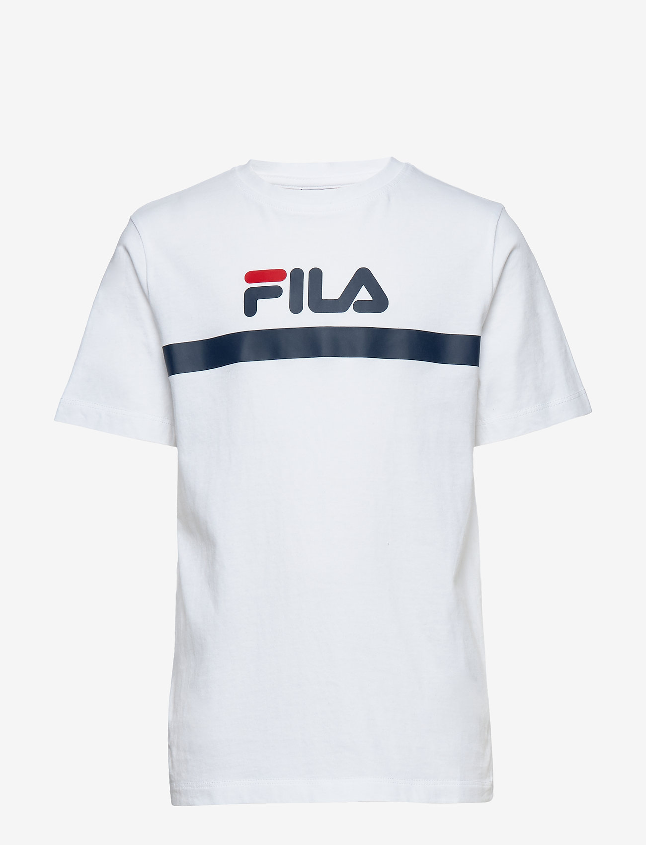 white fila tee