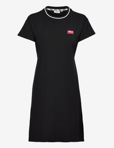 TURDA dress with back opening - t-shirt dresses - black beauty