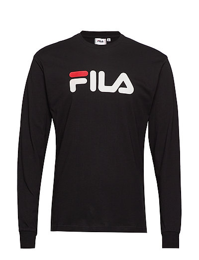 FILA Unisex Classic Pure Long Sleeve Shirt T-Langärmliges Hemd Schwarz FILA