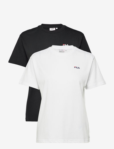 BARI tee / double pack - t-shirts - bright white-black beauty
