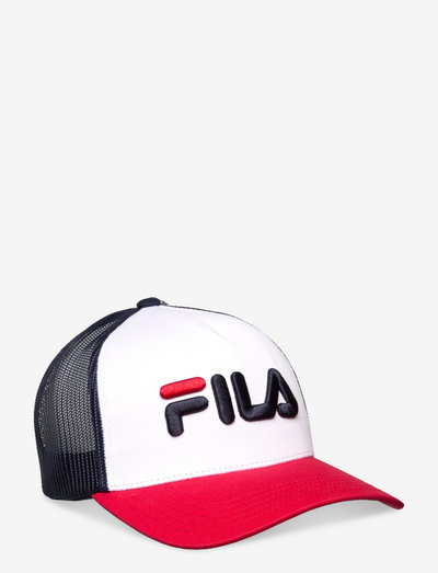 BEPPU TRUCKER CAP linear logo snap back - kepurės su snapeliu - true red-bright white-medieval blue
