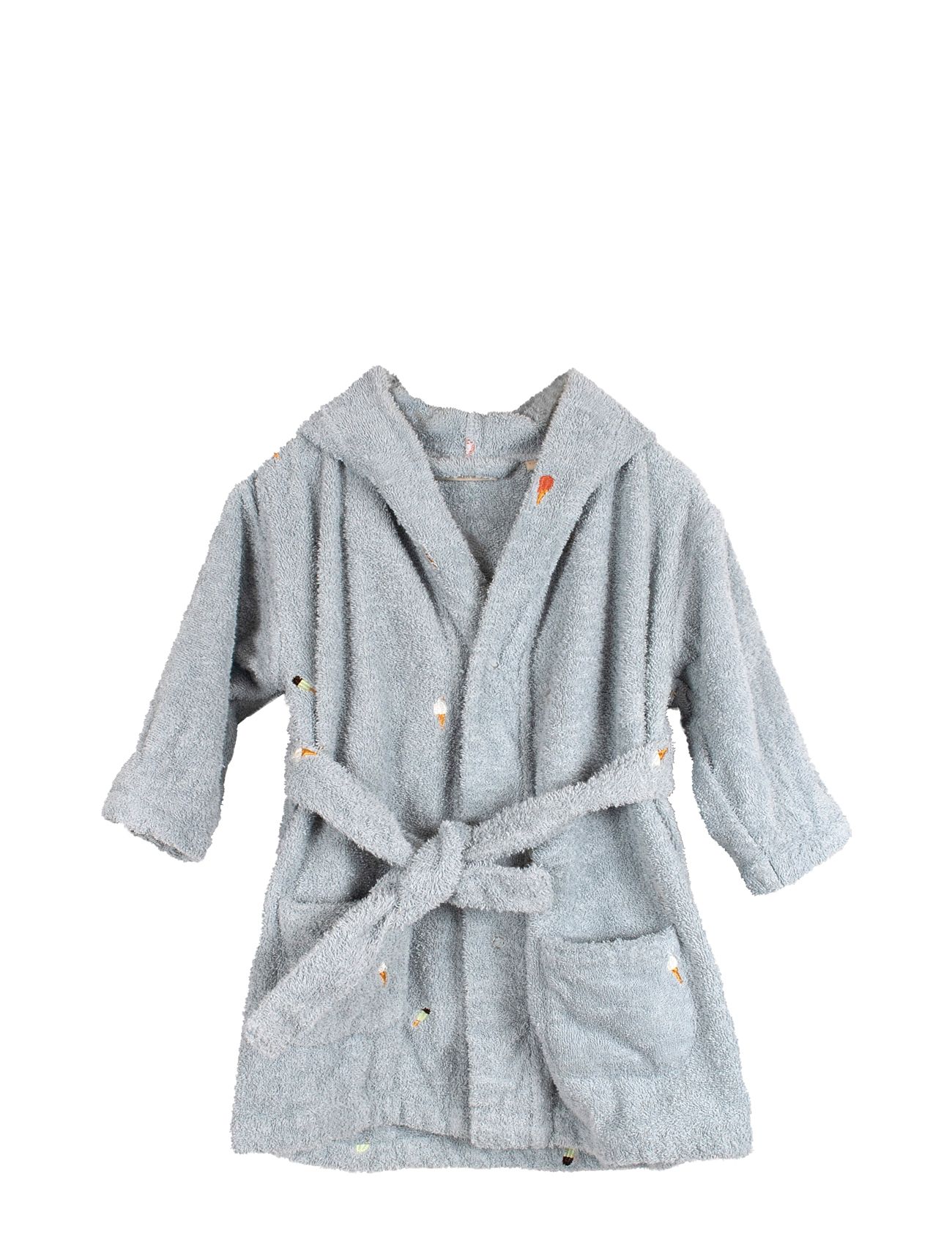 Embroidered Bathrobe 1-2 Years - Pearl Blue Blue Filibabba