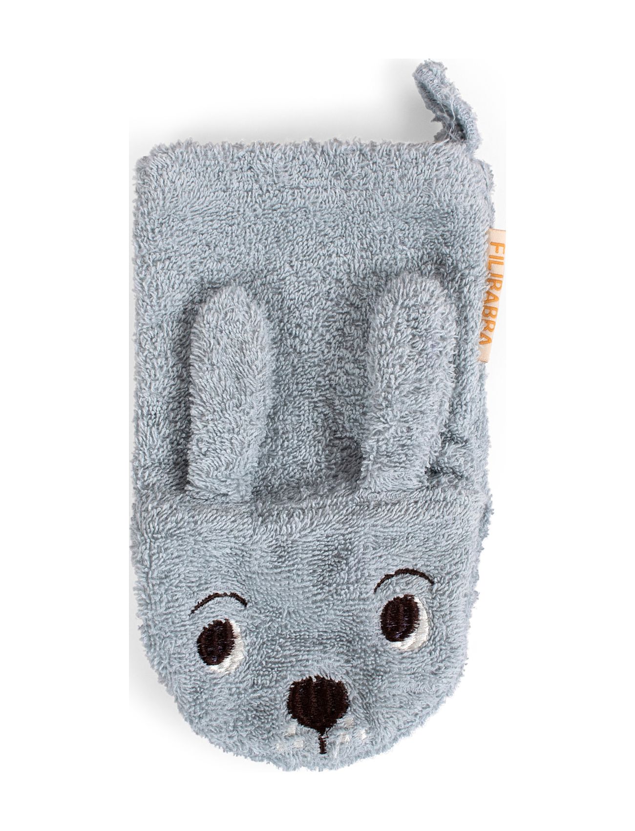 Hare Baby Bath Mitt Blue Filibabba